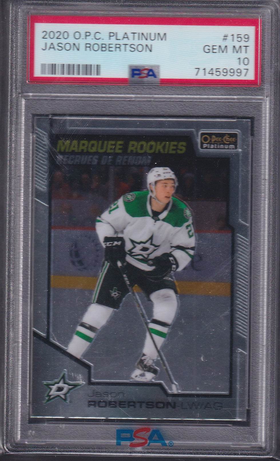 JASON ROBERTSON - 2020 O-Pee-Chee Marquee Rookies #159, PSA 10
