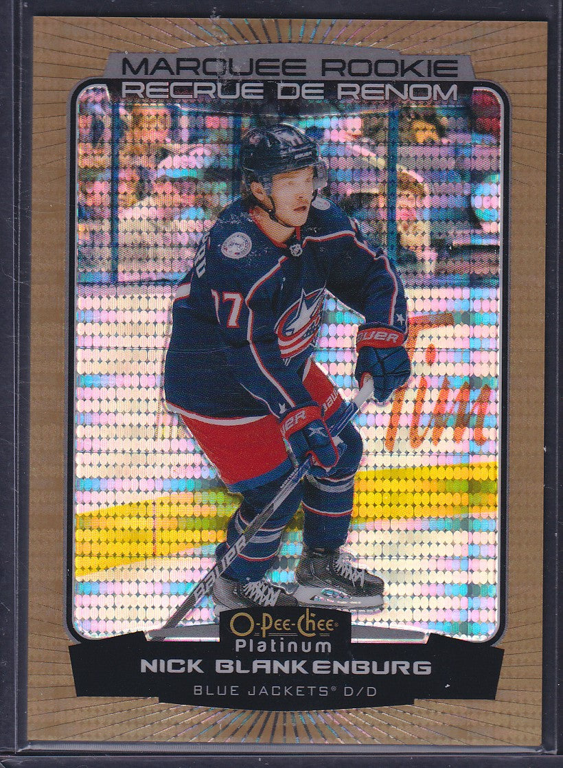 NICK BLANKENBURG - 2022 O-Pee-Chee Marquee Rookie SEISMIC GOLD #266, /50