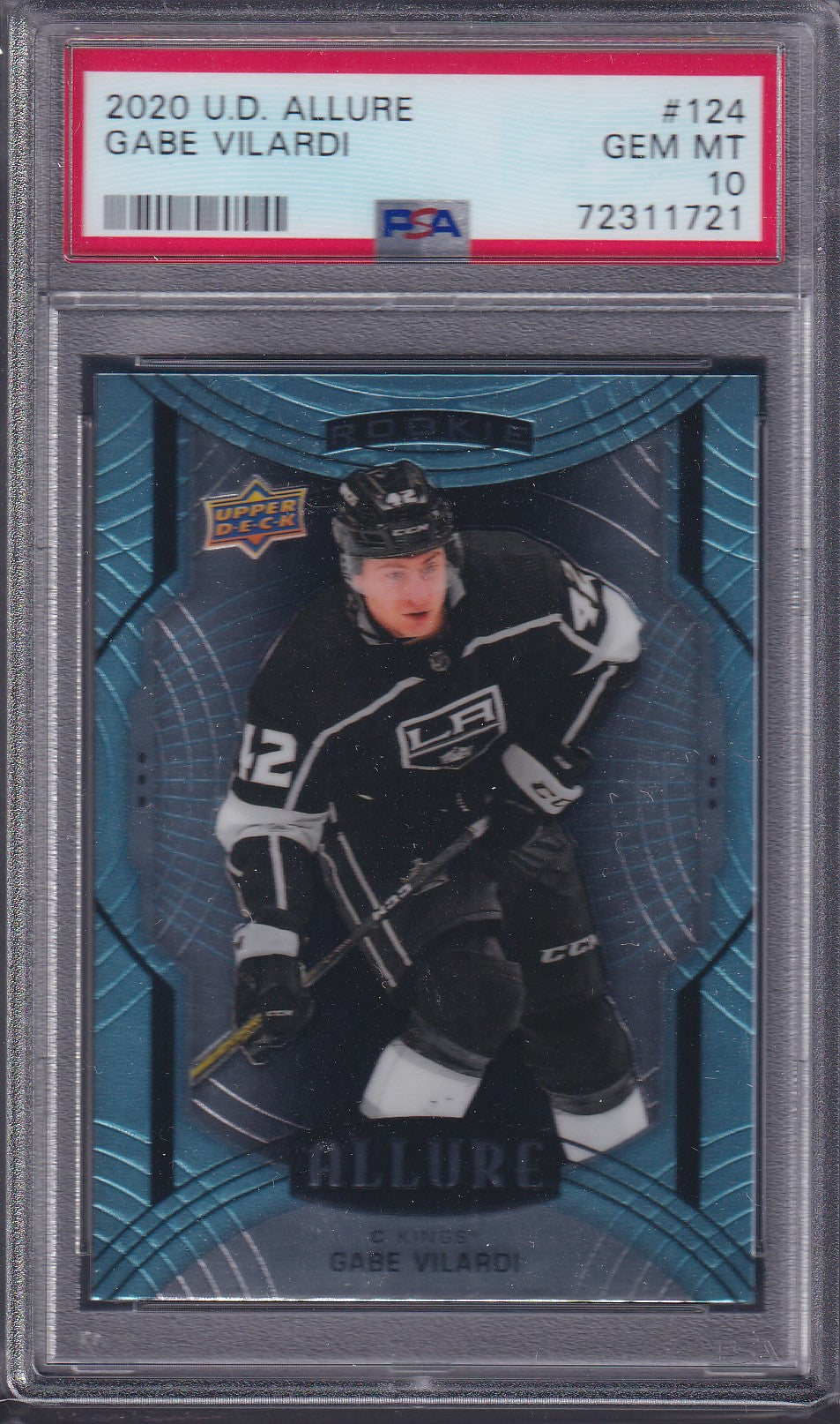 GABE VILARDI - 2020 Upper Deck Allure Rookie #124, PSA 10