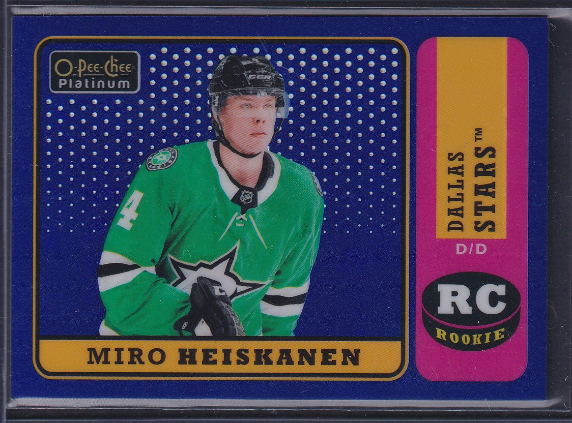 MIRO HEISKANEN - 2018 O-Pee Chee Platinum Rookie BLUE RAINBOW #R-85, /149