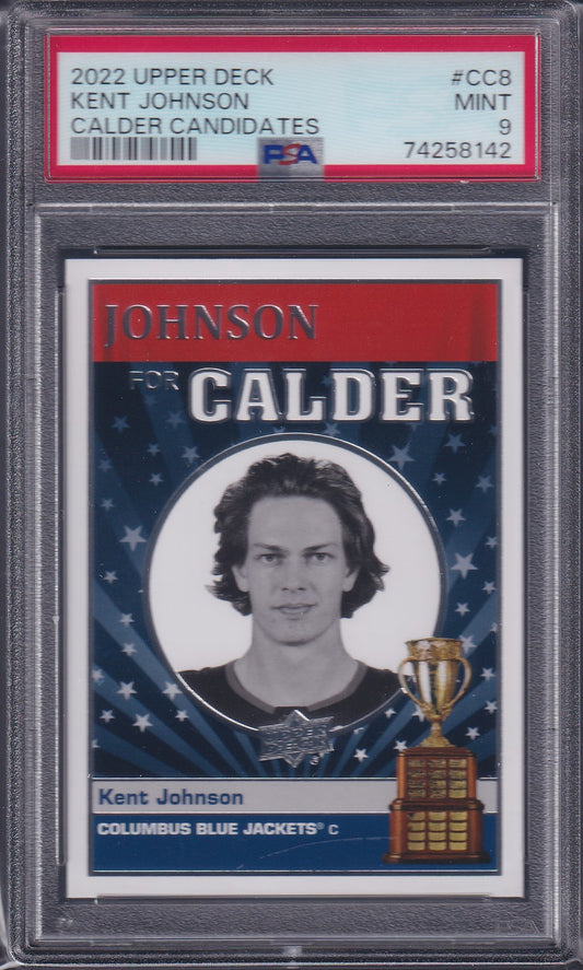 KENT JOHNSON - 2022 Upper Deck Calder Candidates #CC8, PSA 9