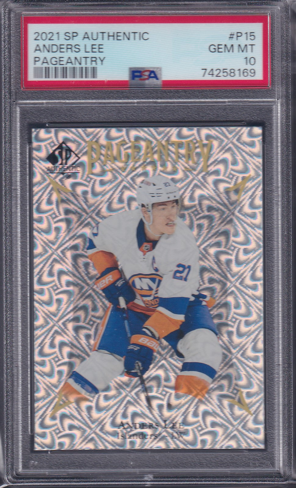 ANDERS LEE - 2021 SP Authentic Pageantry #P15, PSA 10