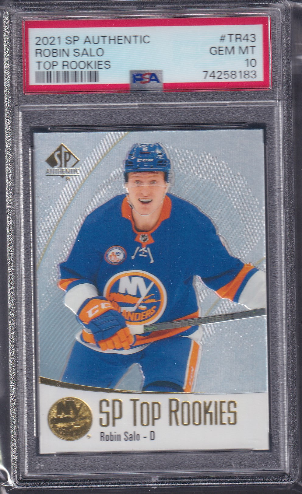 ROBIN SALO - 2021 SP Authentic SP Top Rookies #TR43, PSA 10
