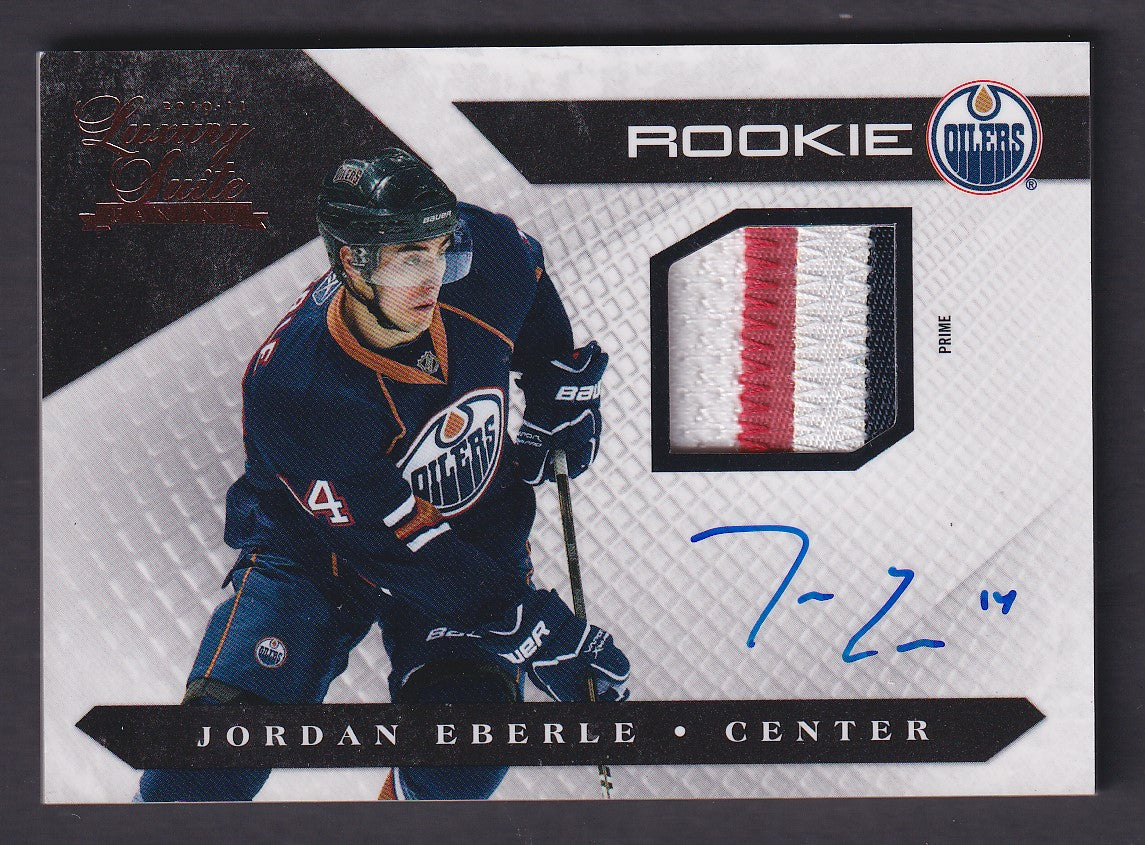 JORDAN EBERLE - 2010 Panini Luxury Suite Rookie Auto Patch #131, /199