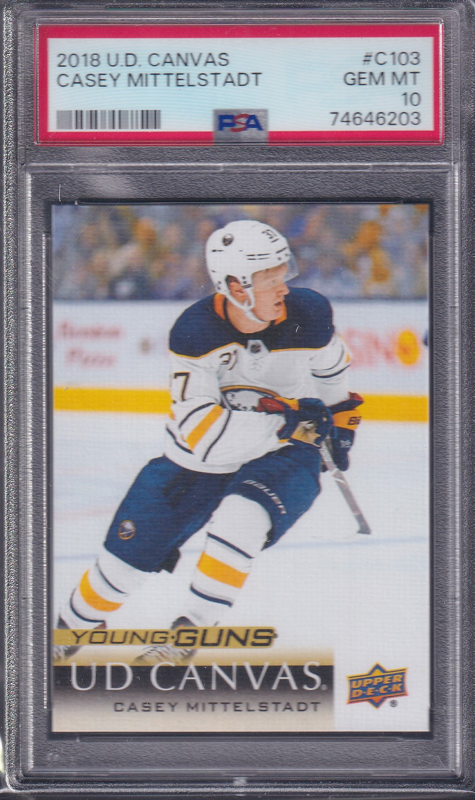 CASEY MITTELSTADT - 2018 Upper Deck Young Guns Canvas #C103, PSA 10