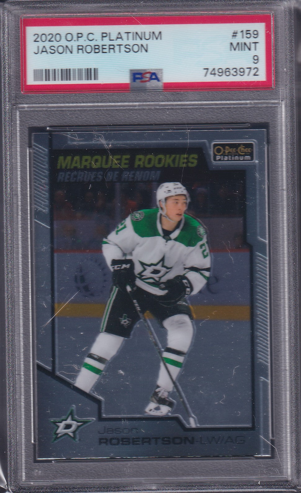 JASON ROBERTSON - 2020 O-Pee-Chee Marquee Rookies #159, PSA 9