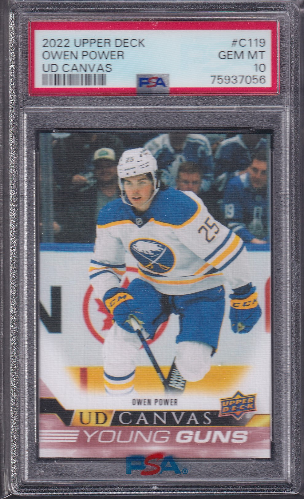 OWEN POWER - 2022 Upper Deck Young Guns Canvas #C119, PSA 10
