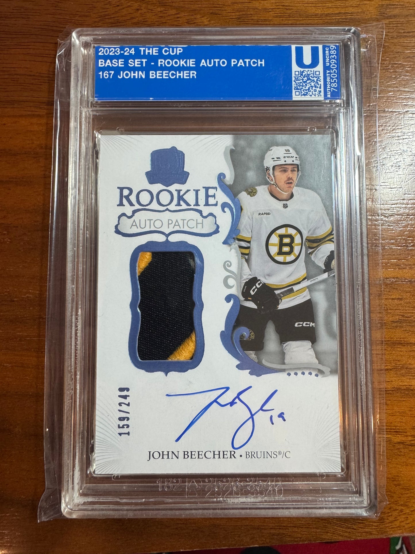 JOHN BEECHER - 2023 The Cup Rookie Auto Patch #167, /249