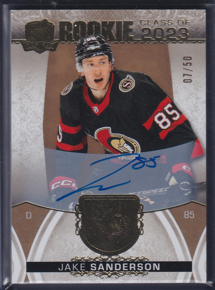 JAKE SANDERSON - 2022 The Cup Rookie Class of 2023 Auto #2023-SA, /50