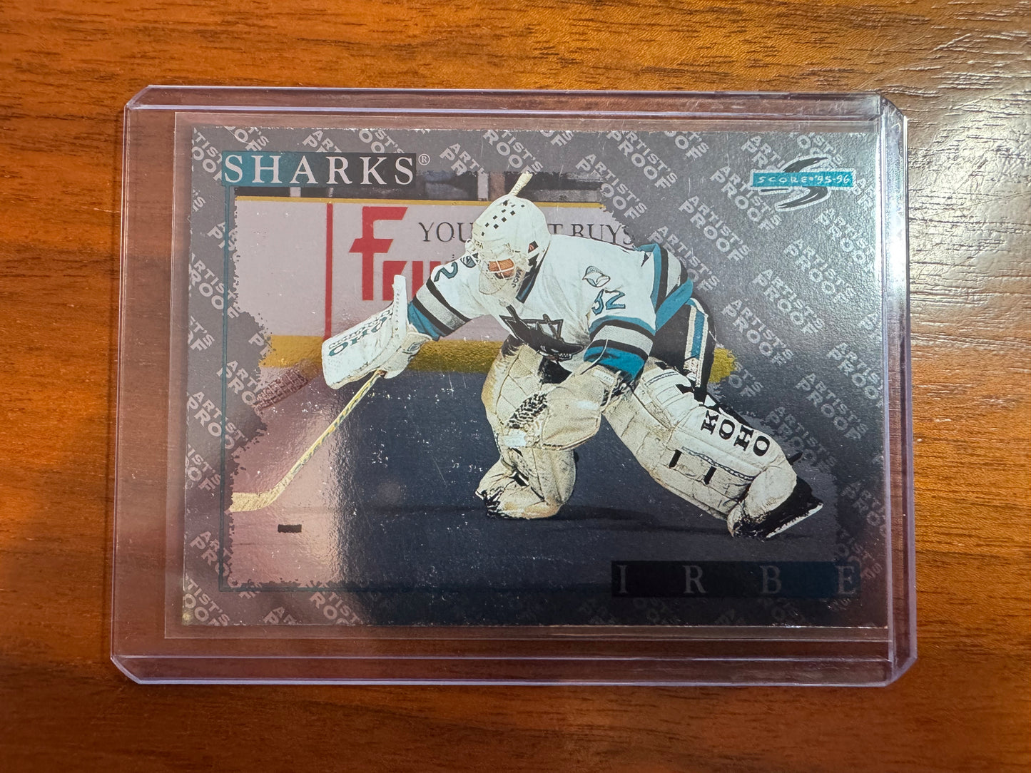 ARTHURS IRBE - 1995 Pinnacle Score Black Ice Artist's Proof #189