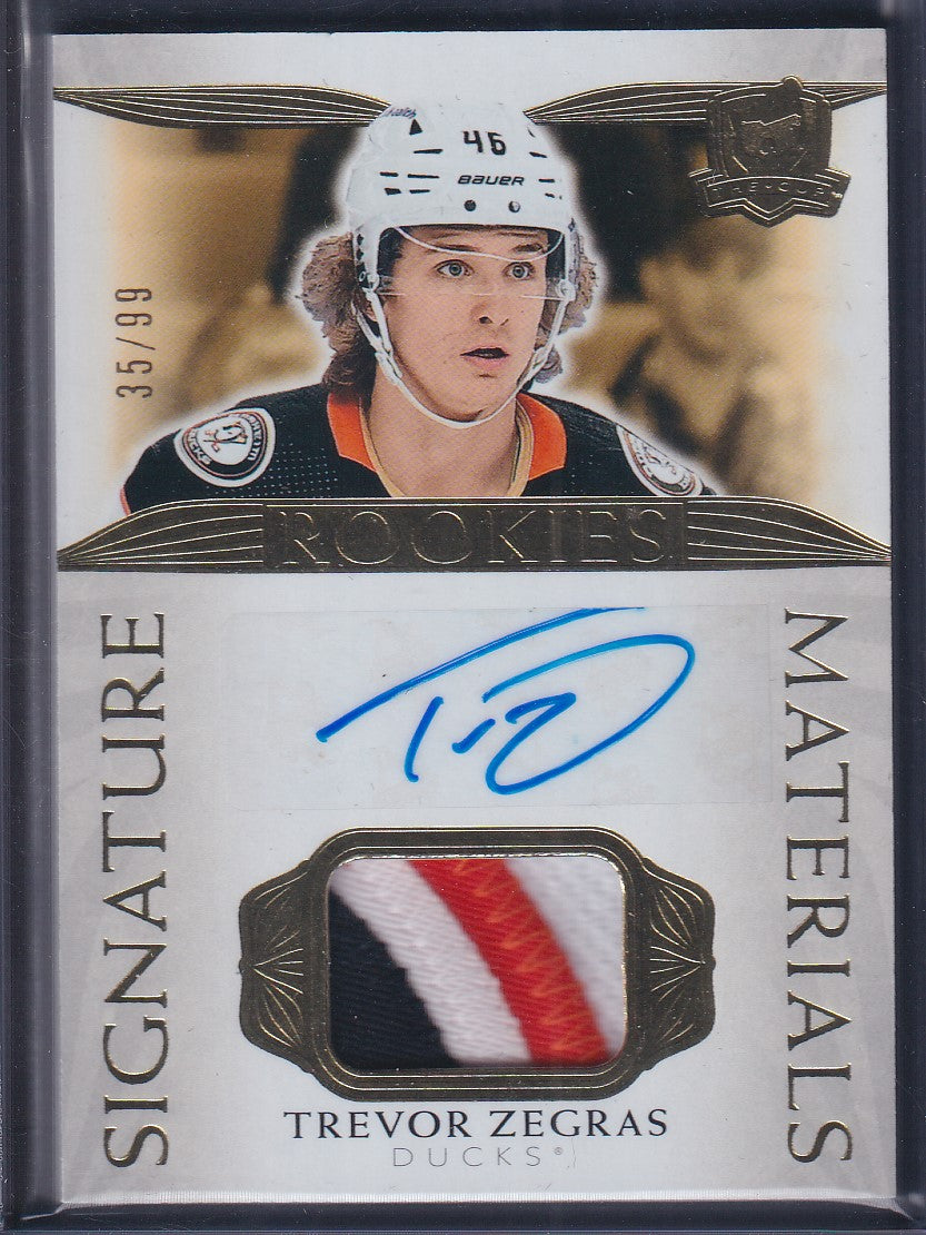 TREVOR ZEGRAS - 2021 The Cup Signature Materials Auto Patch #SP-TZ, /99