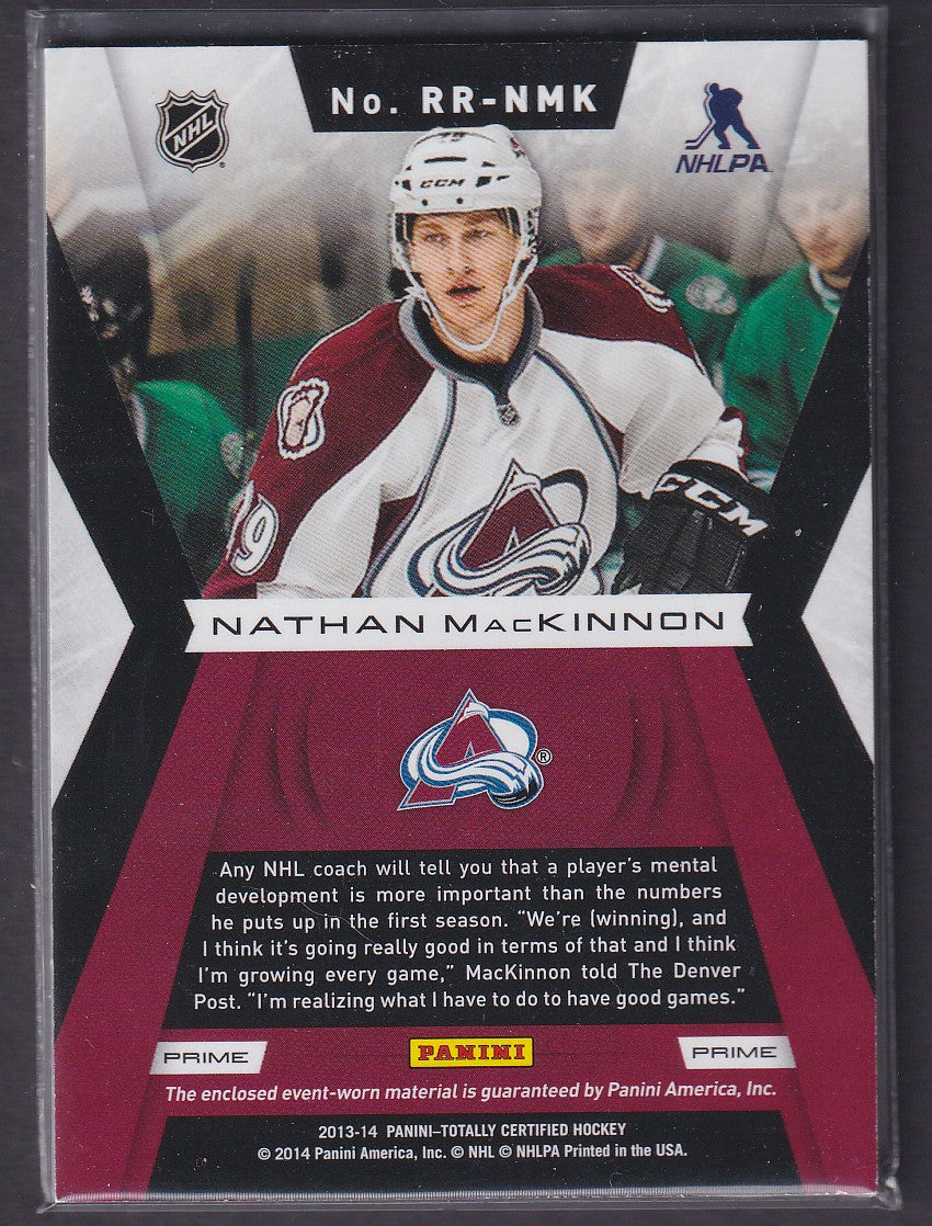 NATHAN MACKINNON - 2013 Panini Rookie Roll Call Tag #RR-NMK, /5