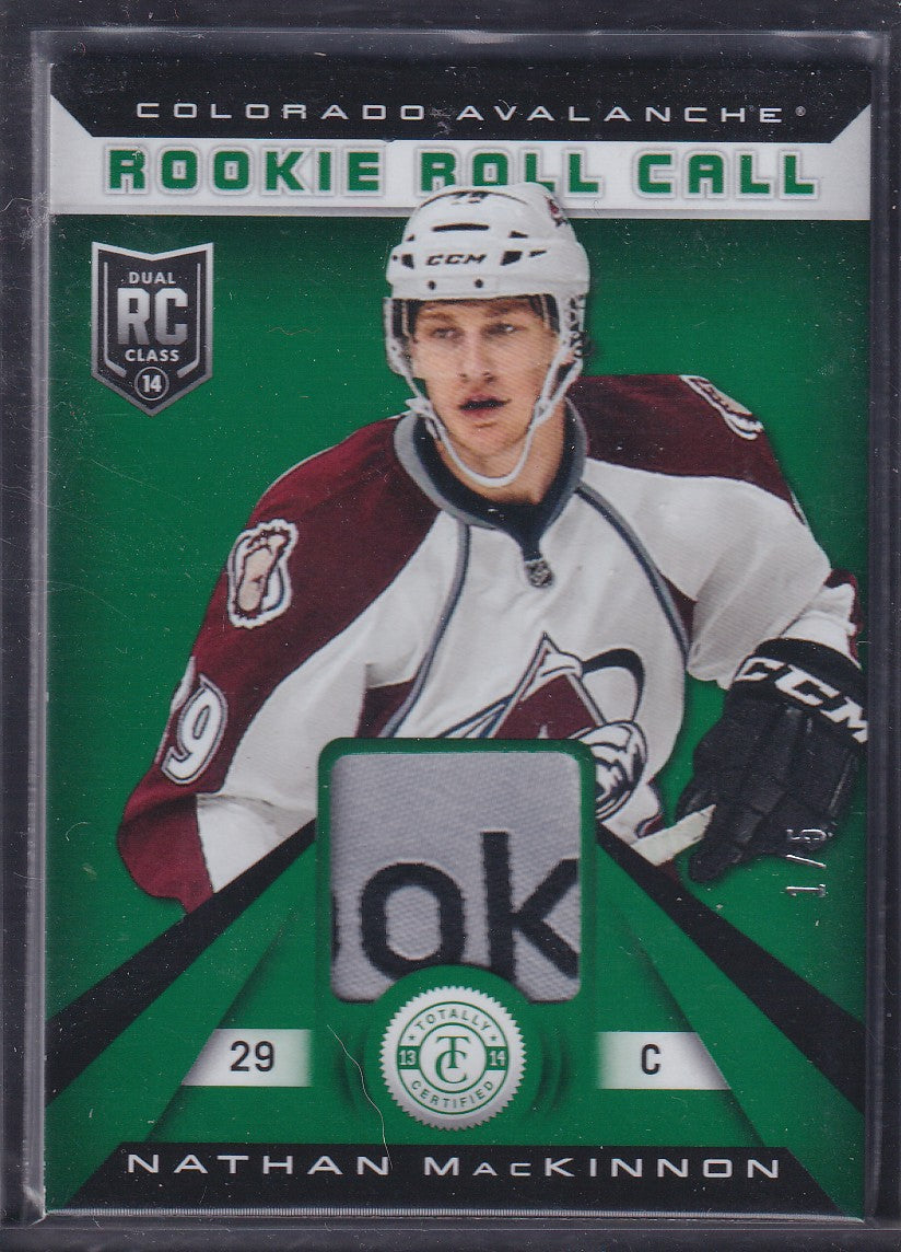 NATHAN MACKINNON - 2013 Panini Rookie Roll Call Tag #RR-NMK, /5