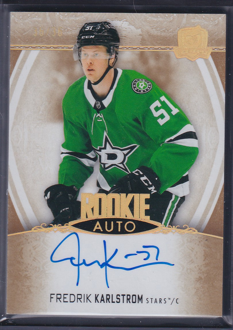 FREDRIK KARLSTROM - 2022 The Cup Rookie Auto #167, /36