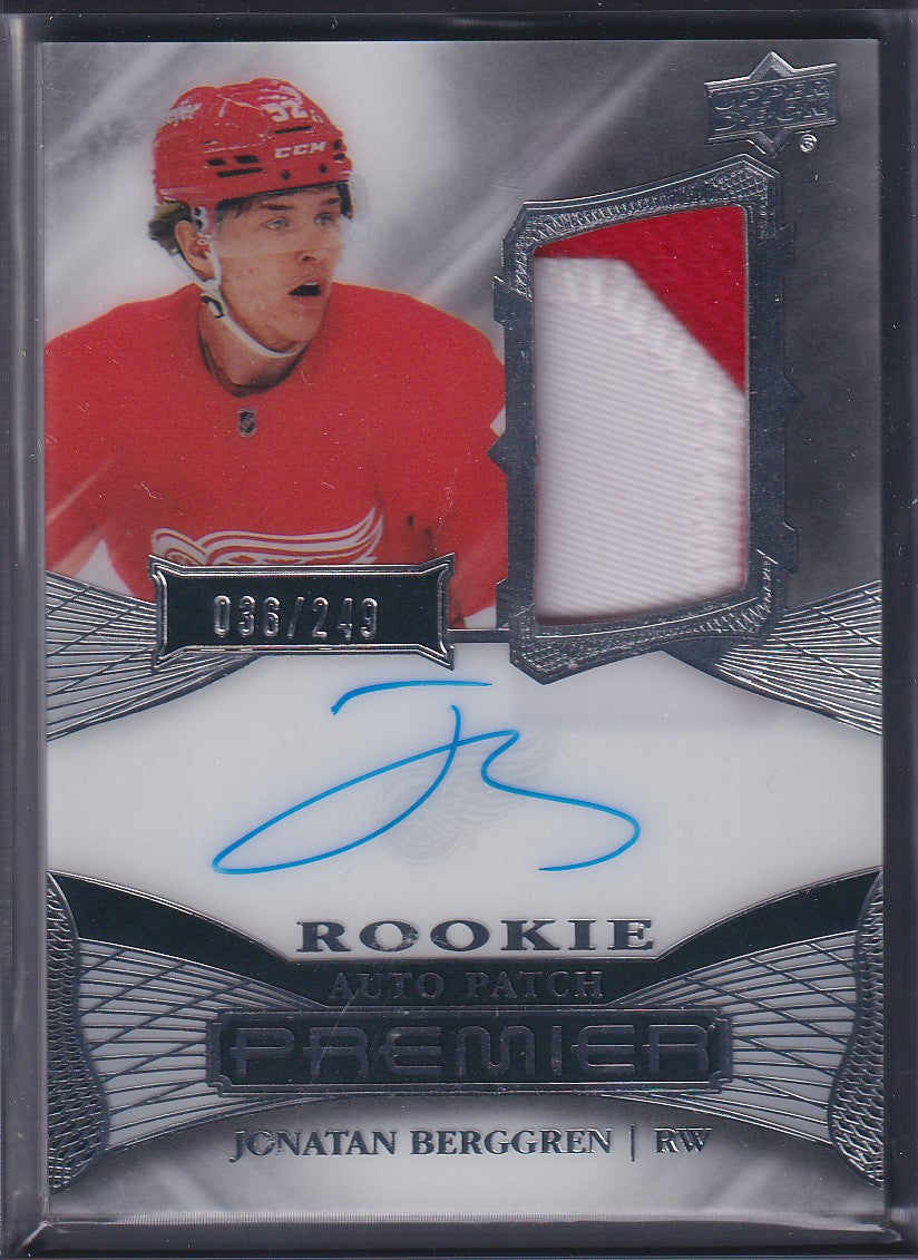 JONATAN BERGGREN - 2022 Upper Deck Premier Rookie Auto Patch #AR-JB, /249