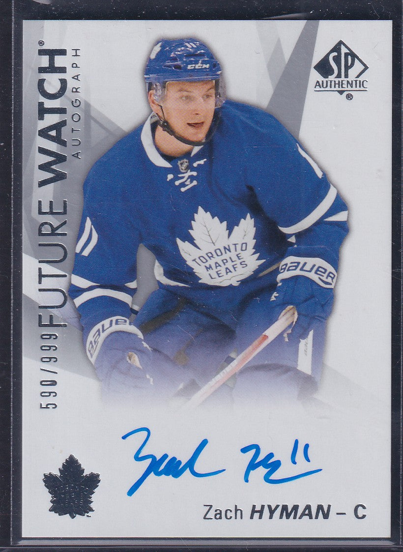 ZACH HYMAN - 2016 SP Authentic Future Watch Auto #196, /999