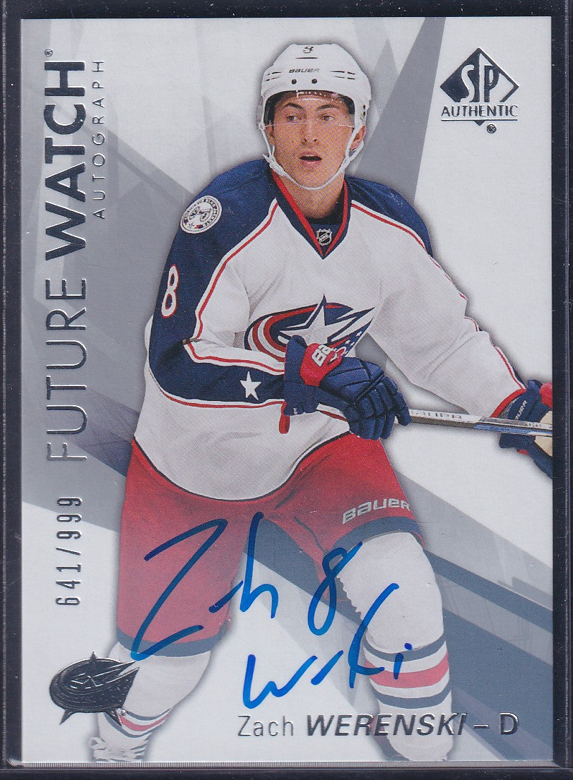 ZACH WERENSKI - 2016 SP Authentic Future Watch Auto #156, /999