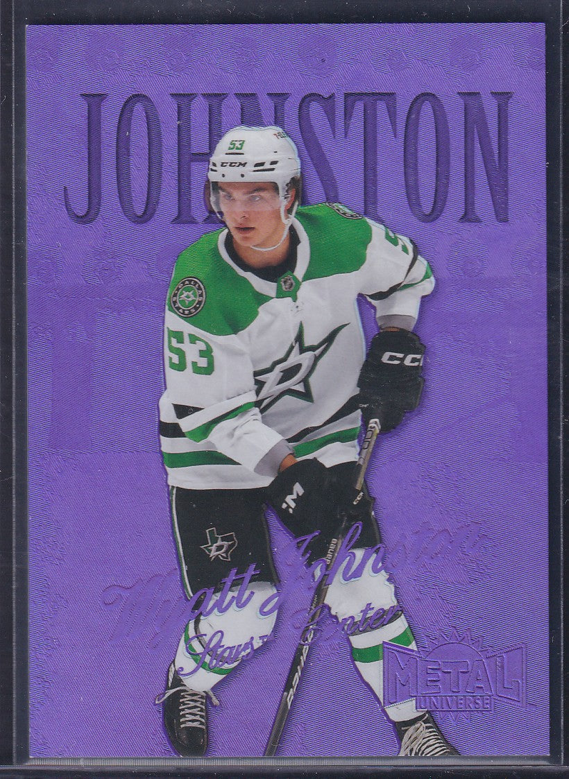 WYATT JOHNSTON - 2022 NHL Metal Universe Rookie PURPLE #R-6, /199