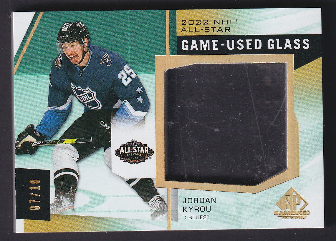 JORDAN KYROU - 2022 SP Game Used Glass All-Star Game #ASG-JK, /10