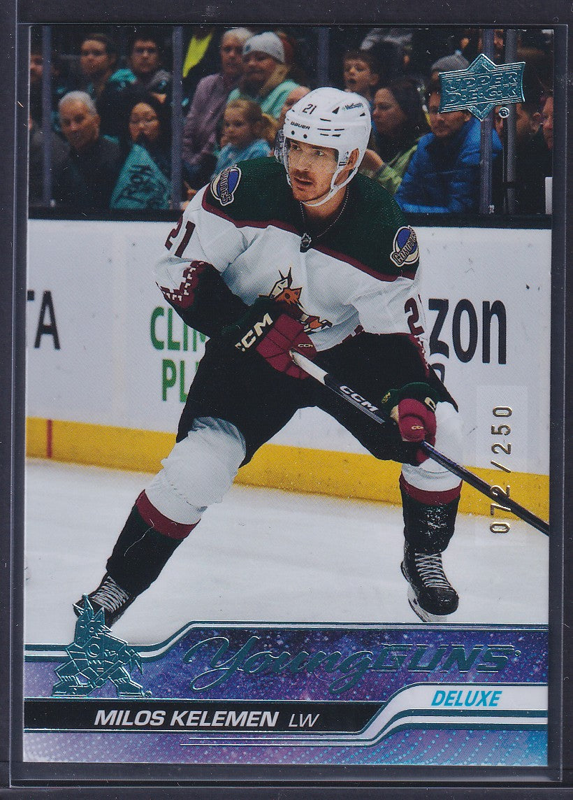 MILOS KELEMEN - 2023 Upper Deck Young Guns DELUXE #211, /250