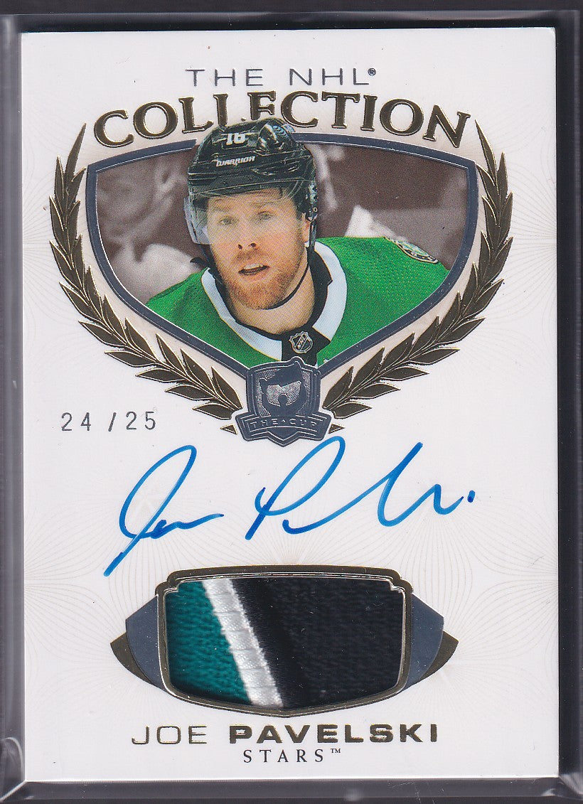 JOE PAVELSKI - 2020 The Cup The NHL Collection Auto Patch #NHL-JP, /25