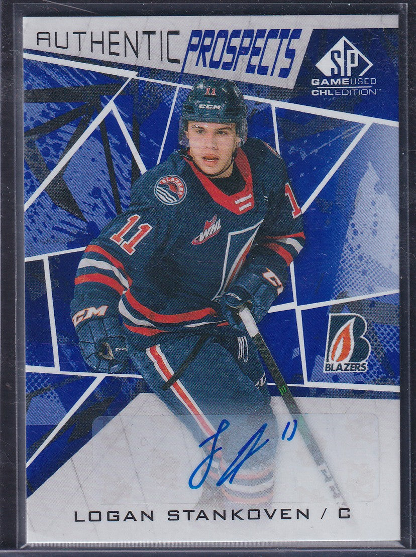LOGAN STANKOVEN - 2021 Upper Deck CHL Authentic Prospects Auto #33