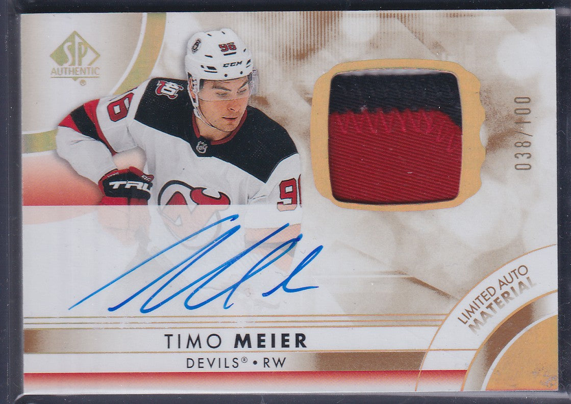TIMO MEIER - 2023 SP Authentic Limited Auto Material Patch #56, /100
