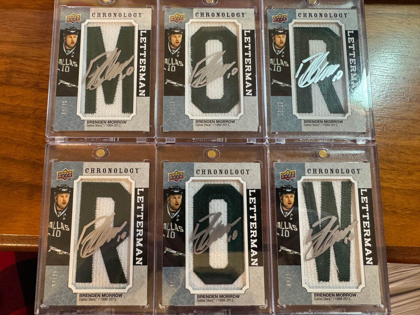 BRENDEN MORROW - 2019 Chronology Letterman Auto NAMEPLATE #L-DA-BM
