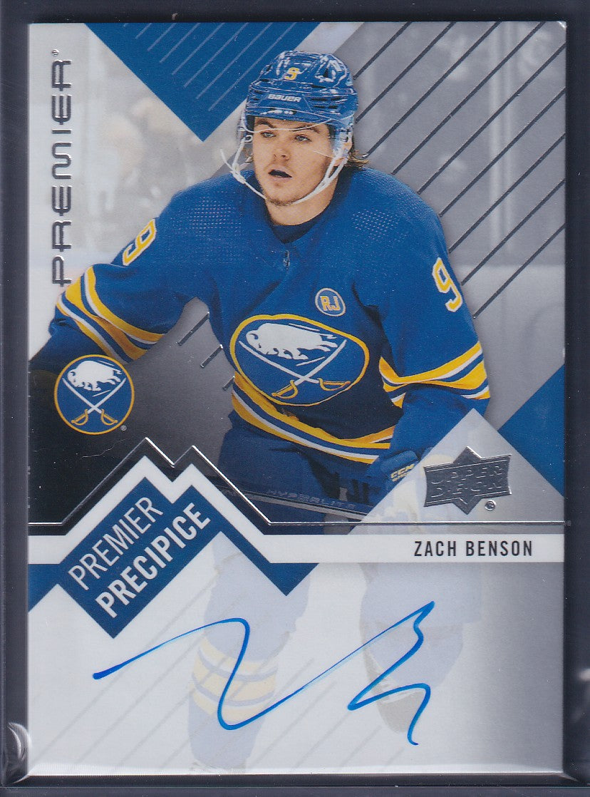 ZACH BENSON - 2023 Upper Deck Premier Precipice Auto #PPR-ZB