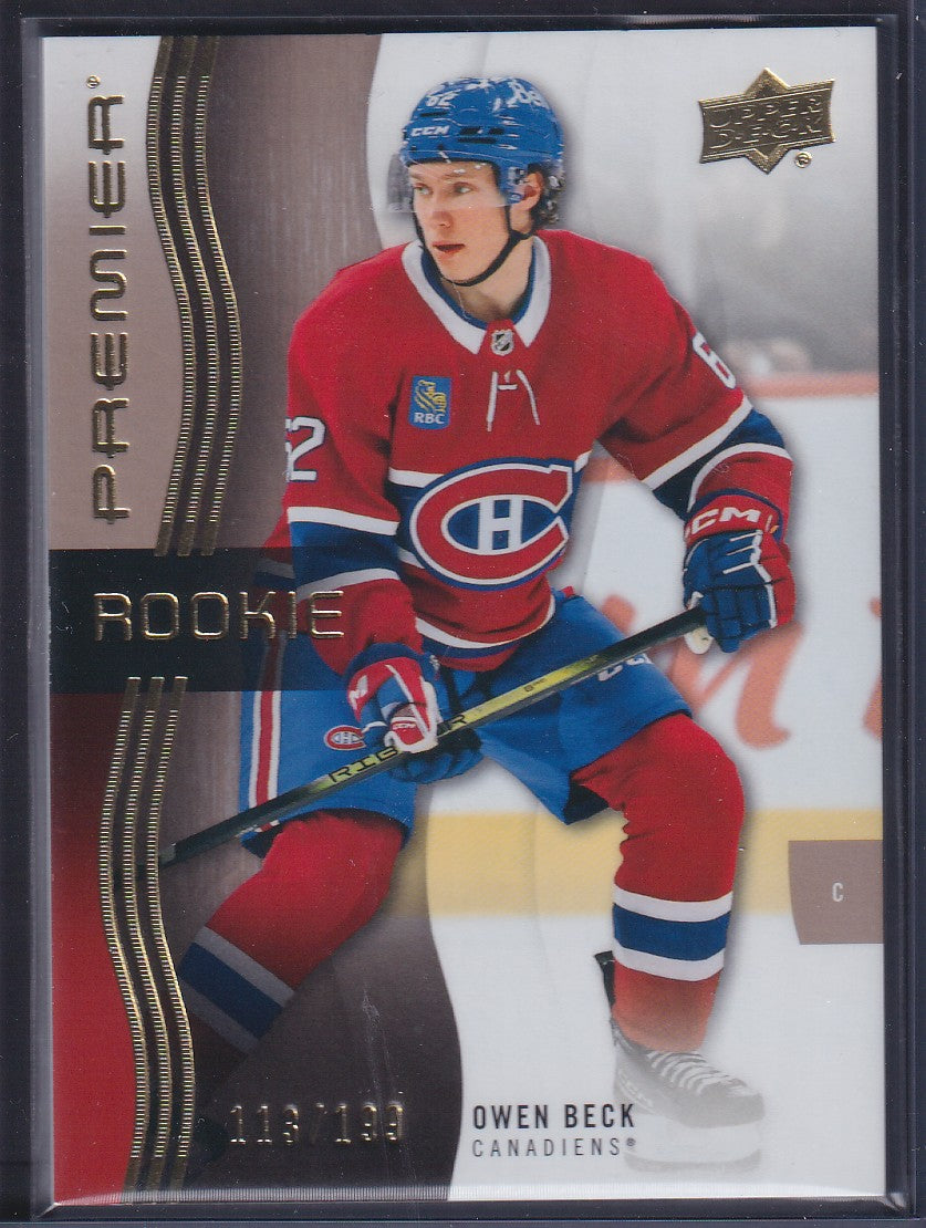 OWEN BECK - 2023 Upper Deck Premier Rookie #122, /199
