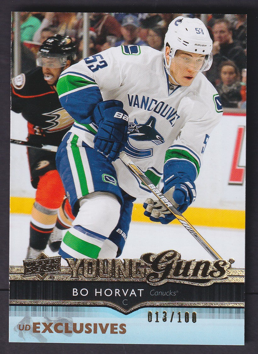 BO HORVAT - 2014 Upper Deck Young Guns EXCLUSIVES #494, /100