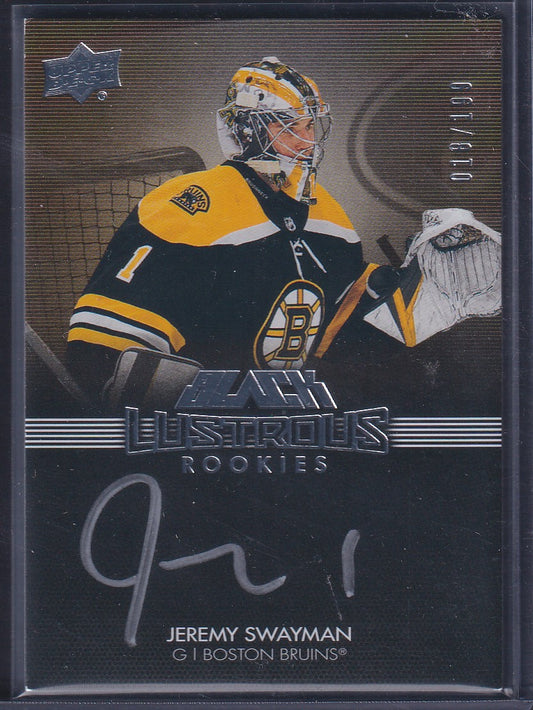 JEREMY SWAYMAN - 2021 Upper Deck Black Lustrous Rookies Auto #LRS-JS, /199