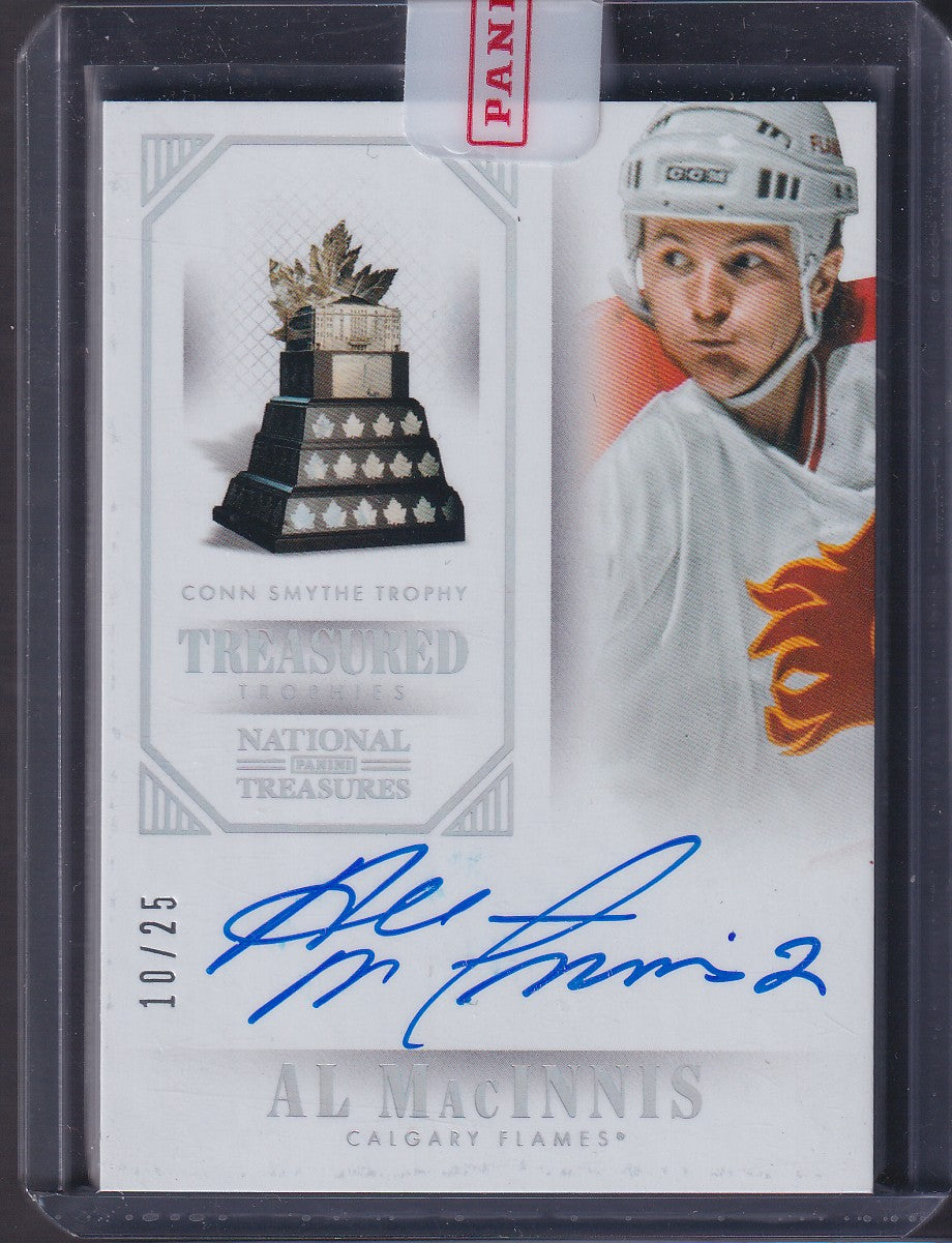 AL MACINNIS - 2013 Panini National Treasured Conn Smythe Auto #CS-AMI, /25
