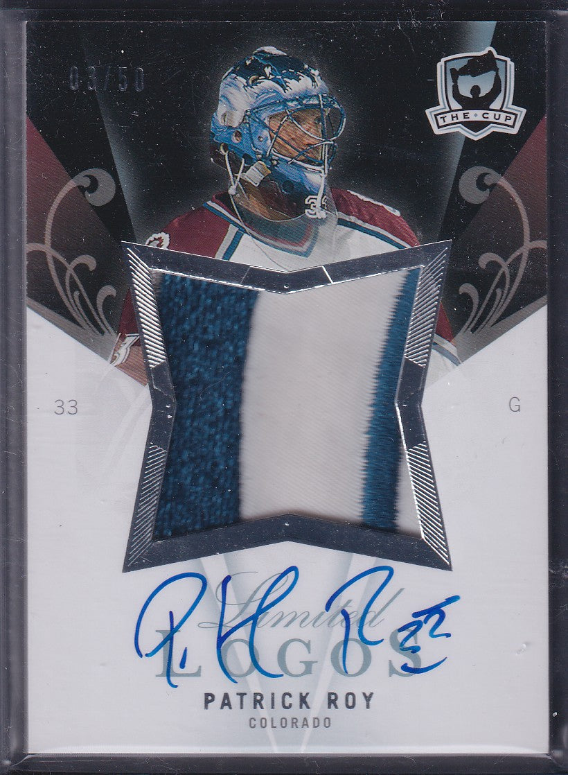 PATRICK ROY - 2007 The Cup Limited Logos Auto Patch #LL-PR, /50