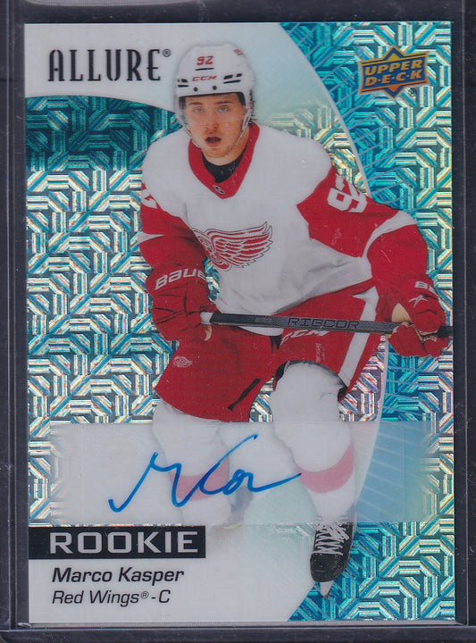 MARCO KASPER - 2023 Upper Deck Allure Rookie BLUE LINE AUTO #109, /35