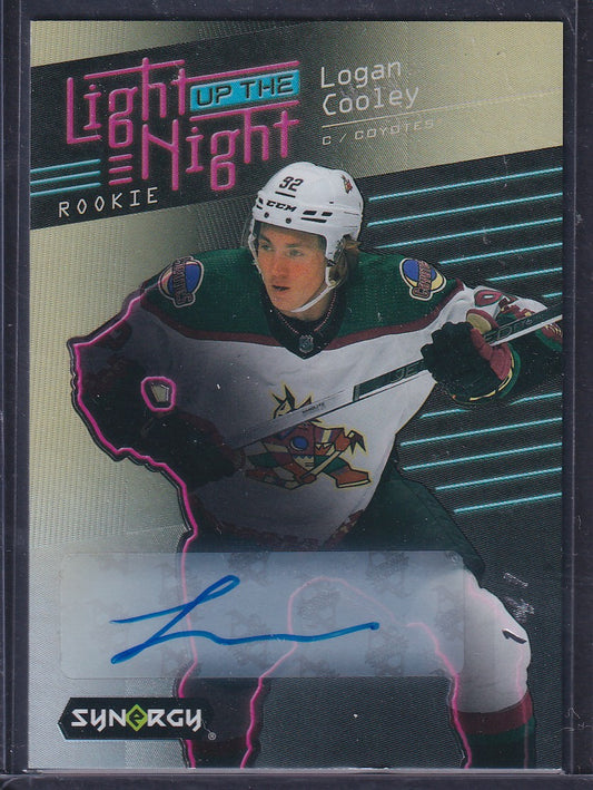 LOGAN COOLEY - 2023 Upper Deck Synergy Light up the Night Rookie Auto #LN-LC 1/1