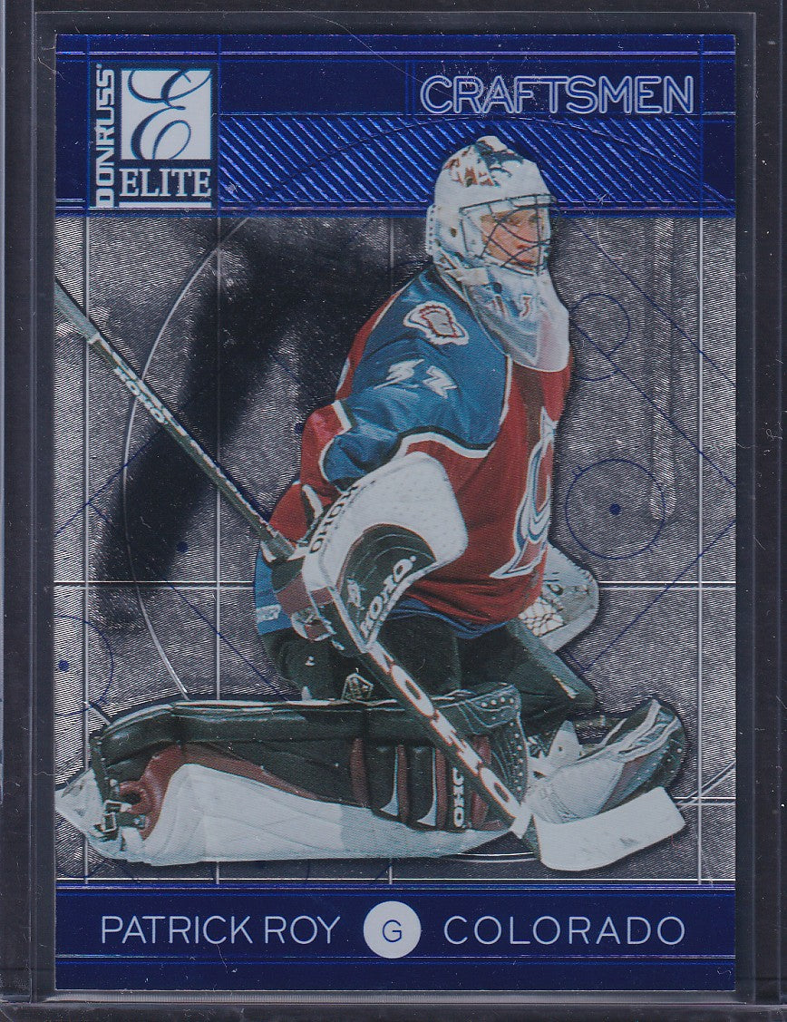 PATRICK ROY - 1998 Donruss Elite Craftsmen Blue #14, /2500