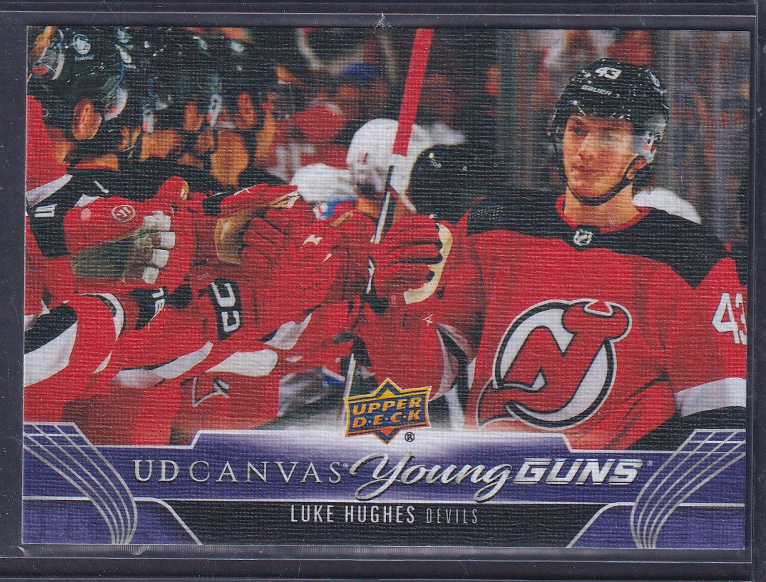 LUKE HUGHES - 2023 Upper Deck Young Guns Canvas #C213