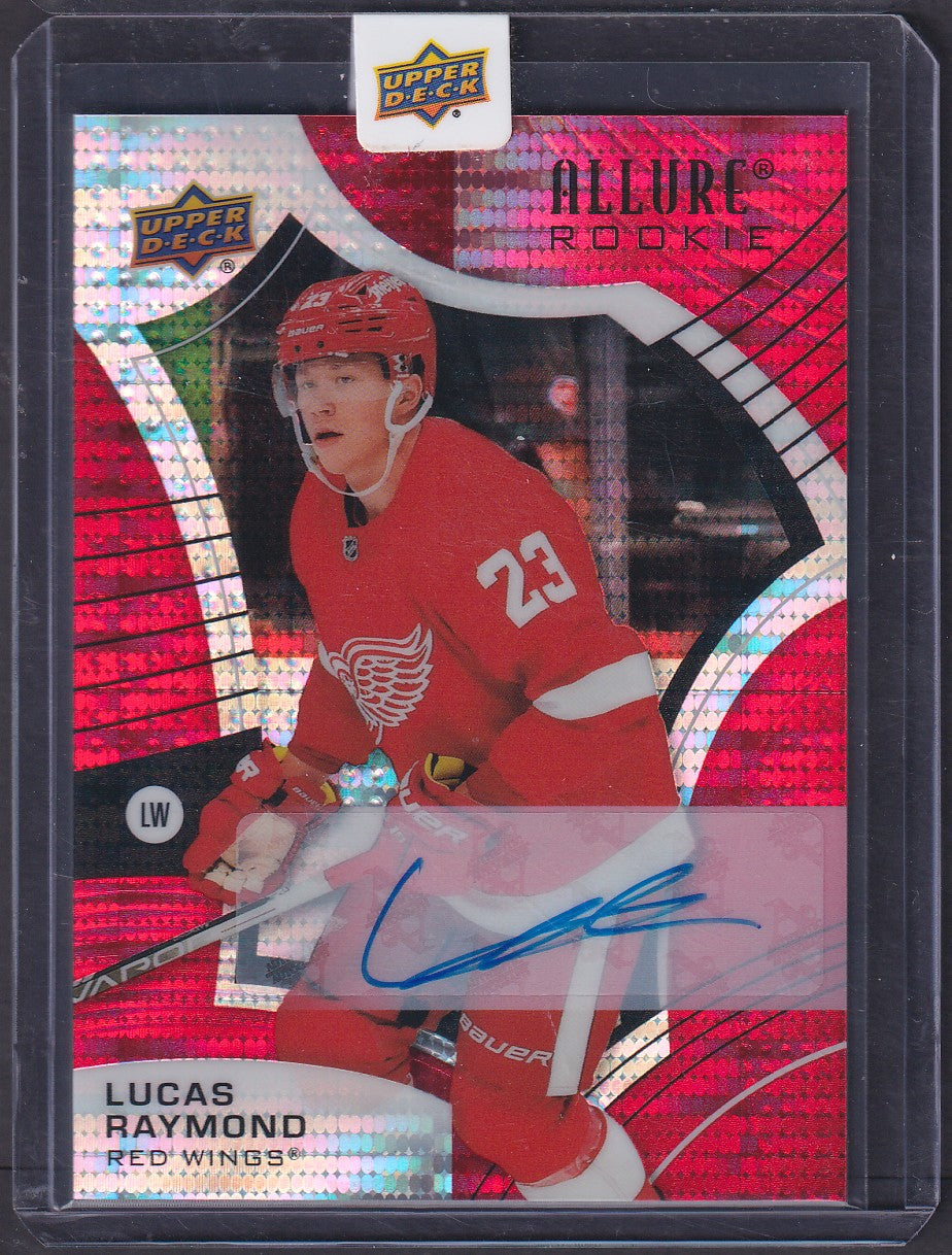 LUCAS RAYMOND - 2021 Upper Deck Allure Rookie RED RAINBOW AUTO #109