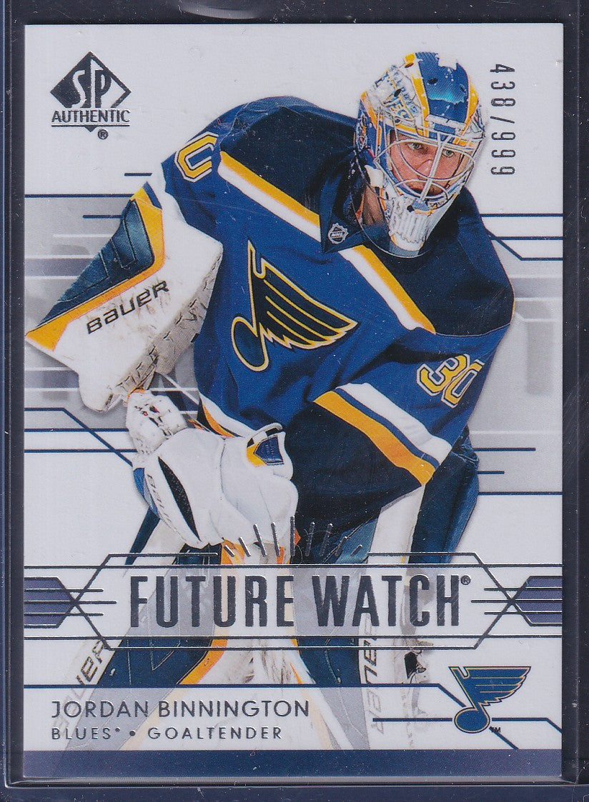 JORDAN BINNINGTON - 2014 SP Authentic Future Watch #221, /999