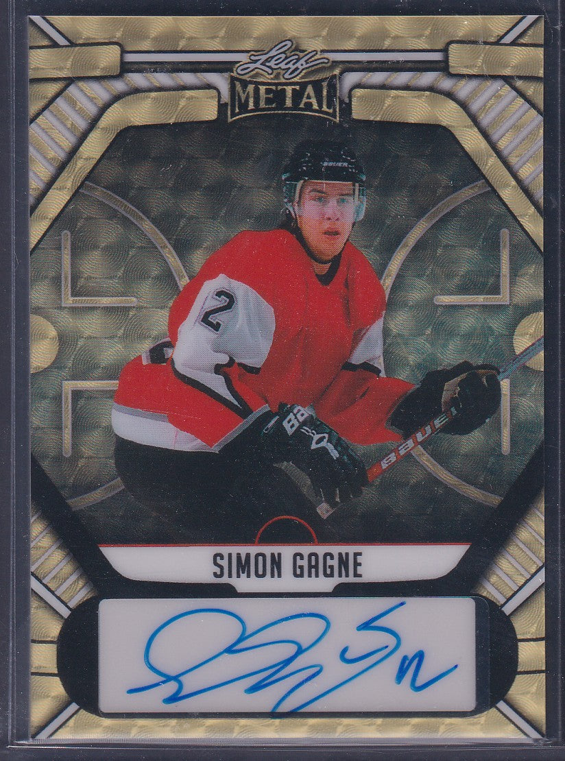 SIMON GAGNE - 2025 Leaf Metal Auto GOLD #BA-SA1, 1/1