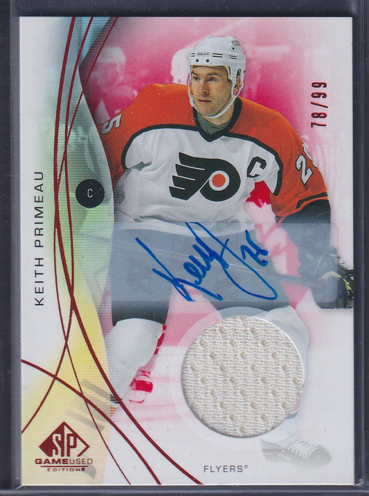 KEITH PRIMEAU - 2024 SP Game Used Auto Patch #178, /99