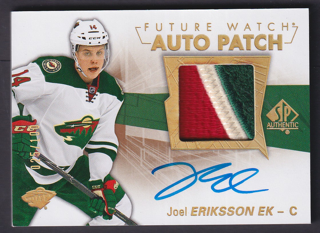 JOEL ERIKSSON EK - 2016 SP Authentic Future Watch Auto Patch #155, /100