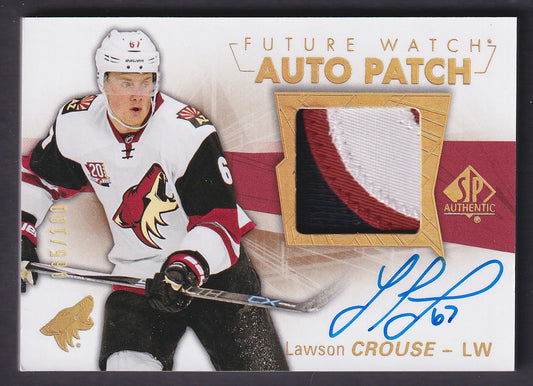 LAWSON CROUSE - 2016 SP Authentic Future Watch Auto Patch #169, /100