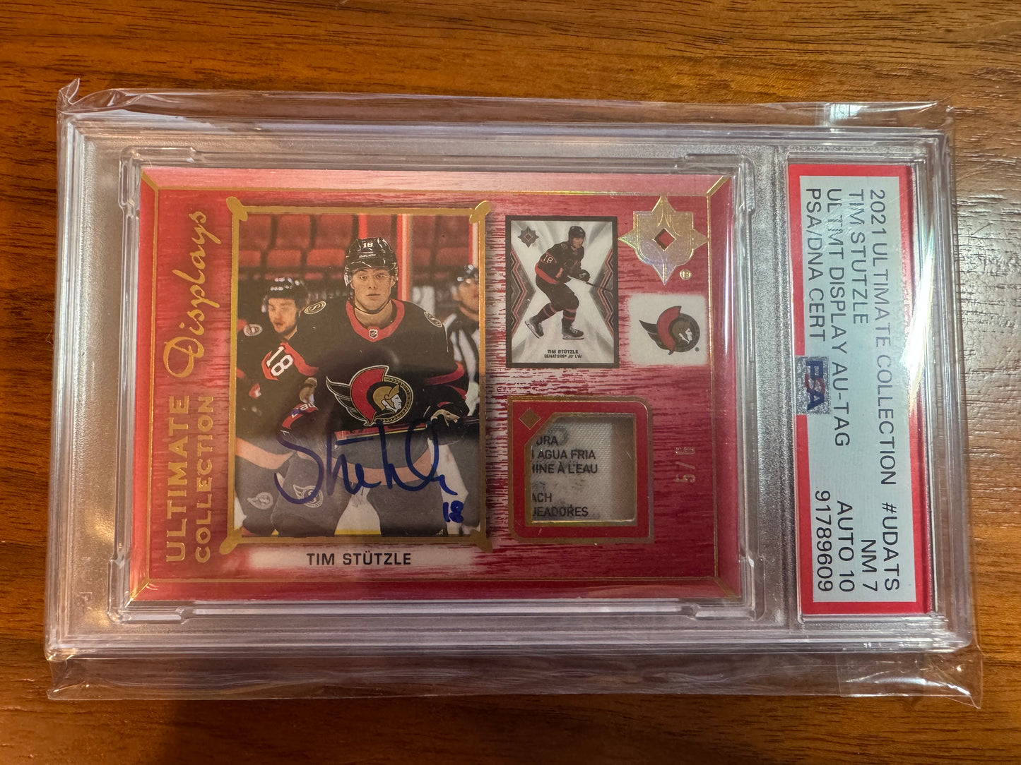 TIM STUTZLE - 2021 Ultimate Displays Auto Tag #UDA-TS, /6, PSA 7/10