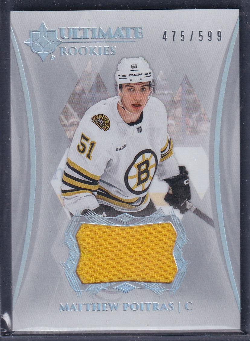 MATTHEW POITRAS - 2023 Ultimate Rookies Jersey Patch #124, /599