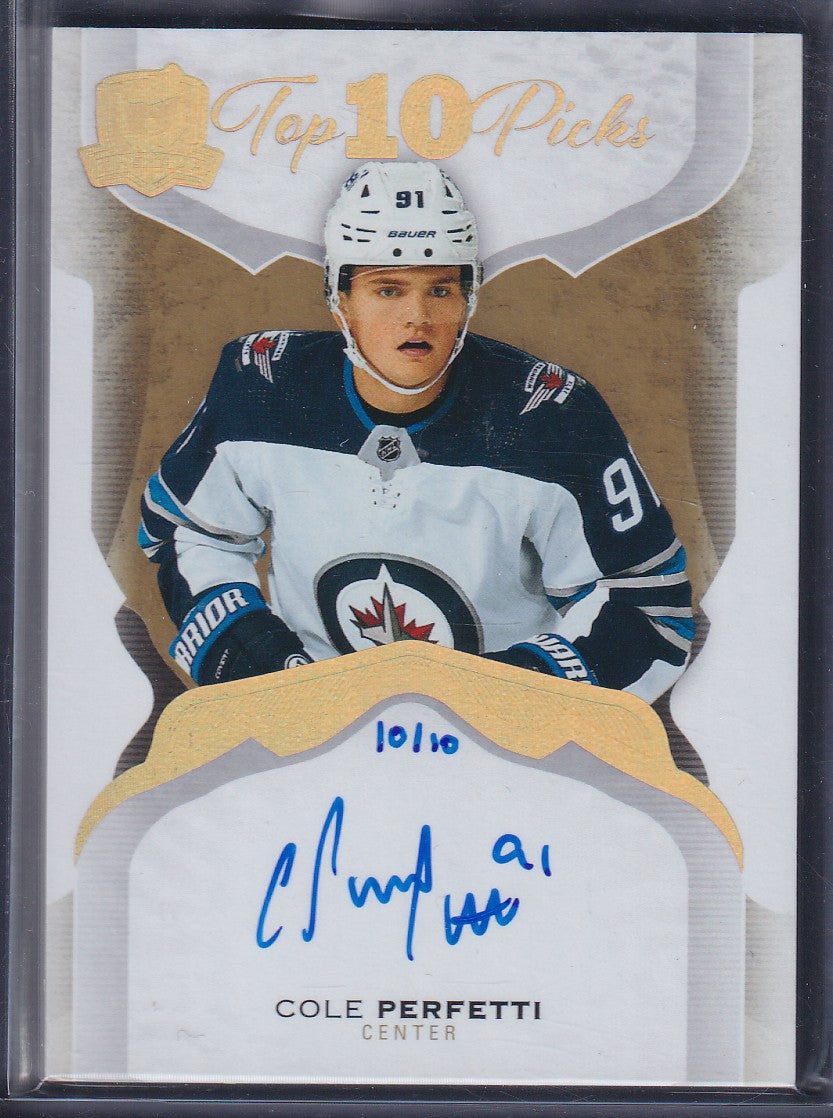 COLE PERFETTI - 2021 The Cup Top 10 Picks Auto #2020-10, /10