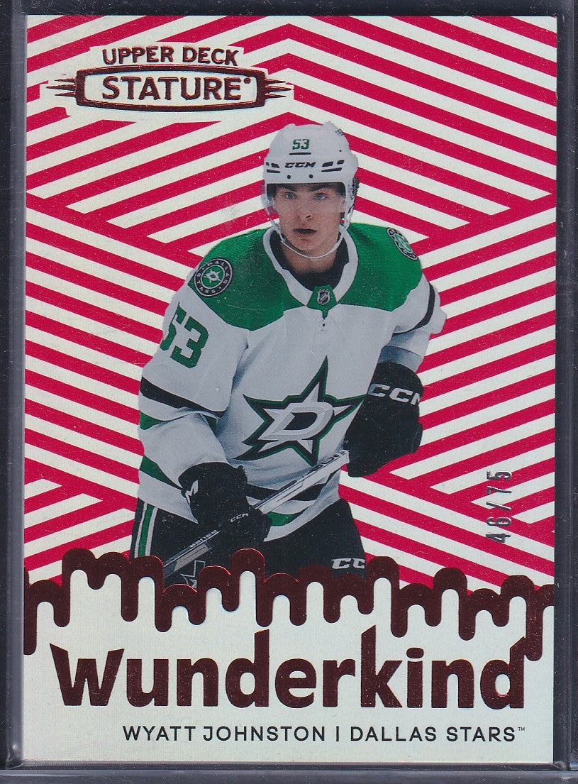 WYATT JOHNSTON - 2022 Upper Deck Stature Wunderkind Rookie #W-50, /75