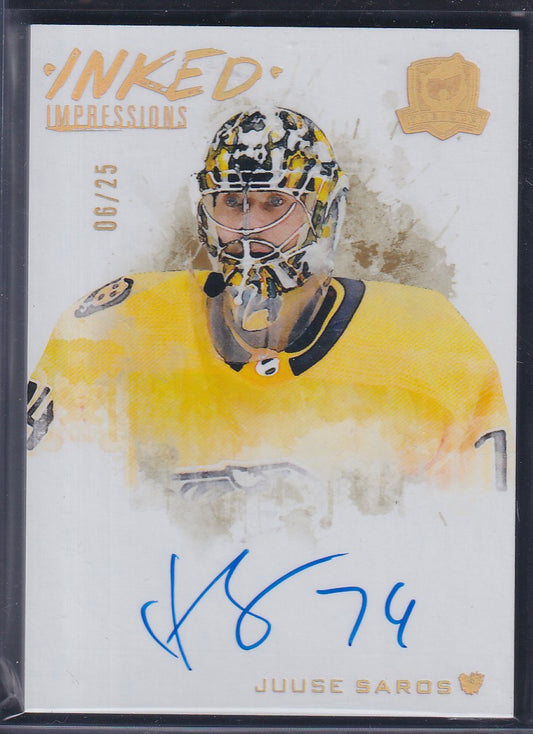 JUUSE SAROS - 2022 The Cup Inked Impressions Auto #II-JS, /25