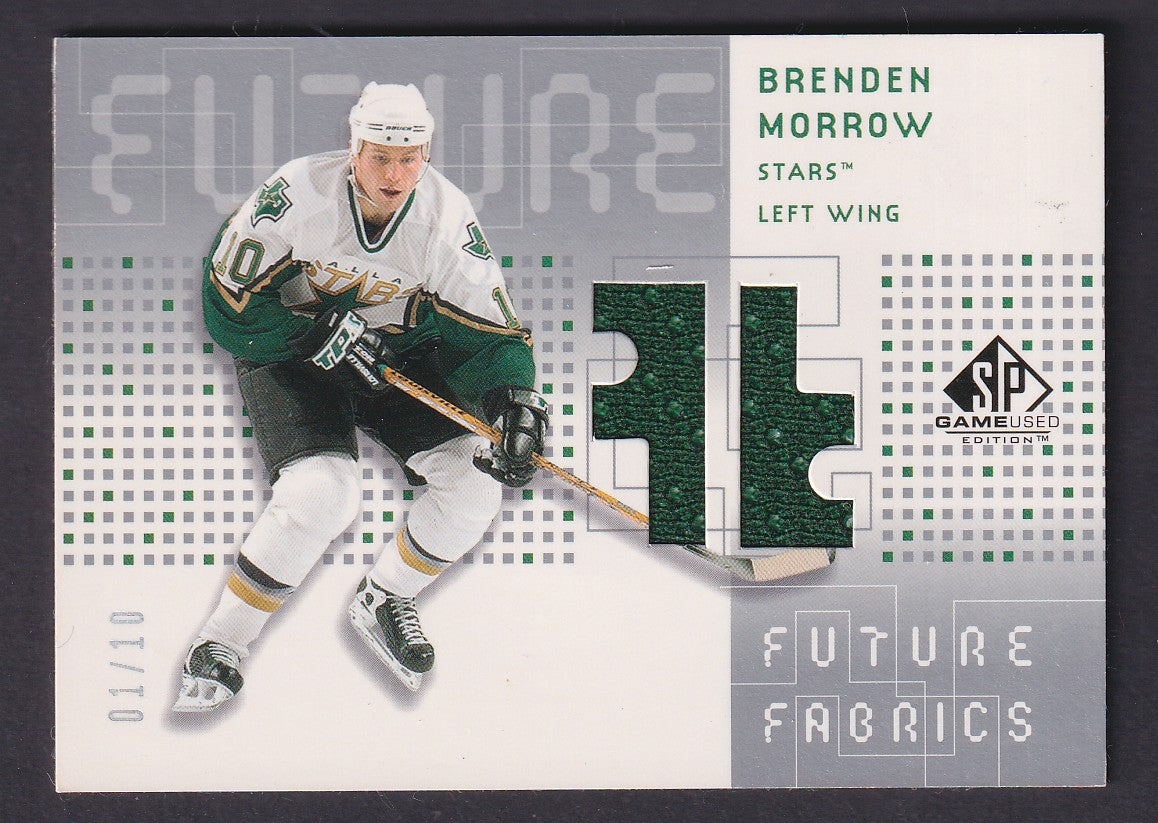 BRENDEN MORROW - 2003 SP Game Used Future Fabrics Patch #FF-BM, /10